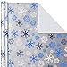 Image Arts Holiday Wrapping Paper Bundle with Cut Lines on Reverse, Blue (Pack of 4, 180 sq. ft. ttl.), 5EWR2388