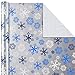 Image Arts Holiday Wrapping Paper Bundle with Cut Lines on Reverse, Blue (Pack of 4, 180 sq. ft. ttl.)