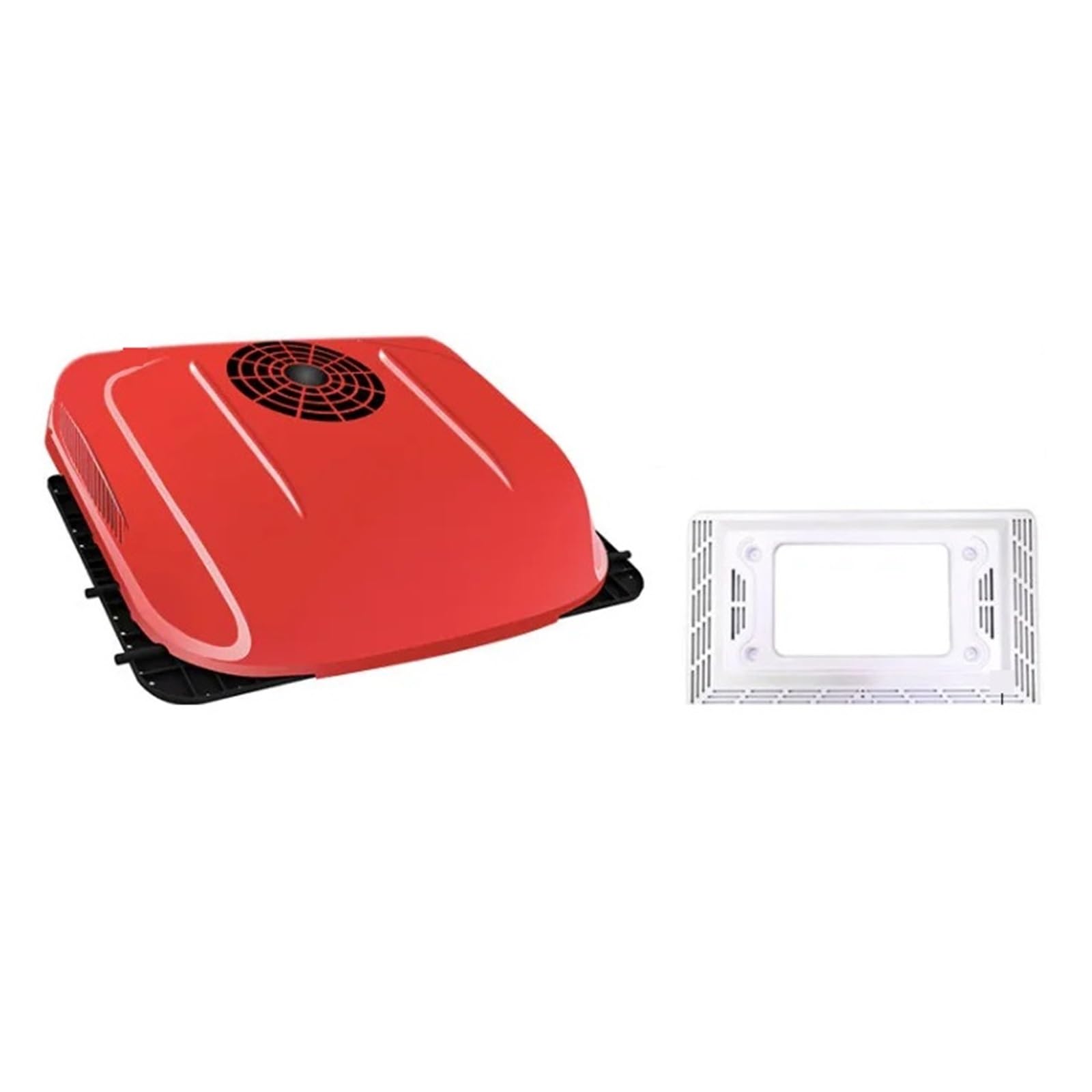 Electric Camper And Truck Rv Air Conditioner Rooftop System 12v Accessory Efficient Refrigeration(Red)