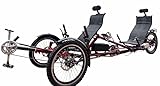Versatile Tandem Design: Accommodates two riders comfortably, freeing up space for essentials like gear and food. Lightweight Construction: Easy to carry and handle compared to two separate trikes. Efficient Touring: Covers longer distances faster, p...