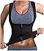 CHUMIAN Sauna Gilet Donna Neoprene Fitness Canotta Sudore Sportivo Gilet Dimagrante Corpo Shaper per Perdita di Peso Snellente Corsetto (Nero, XL)