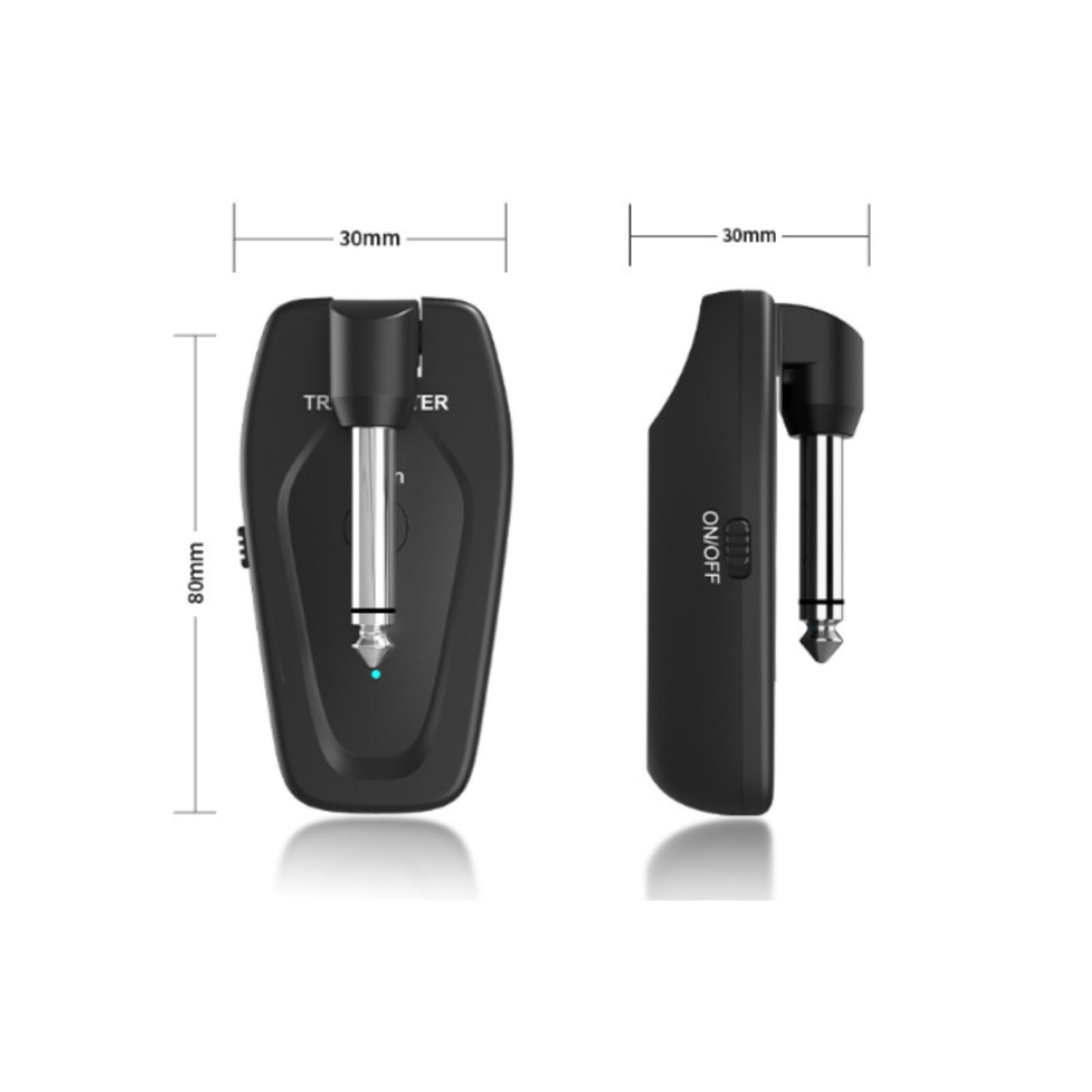 Système Guitare sans Fil Plug and Play Émetteur-Récepteur Guitare Temps Instantané Émetteur Récepteur sans Fil pour Guitaristes, Musiciens, Scène