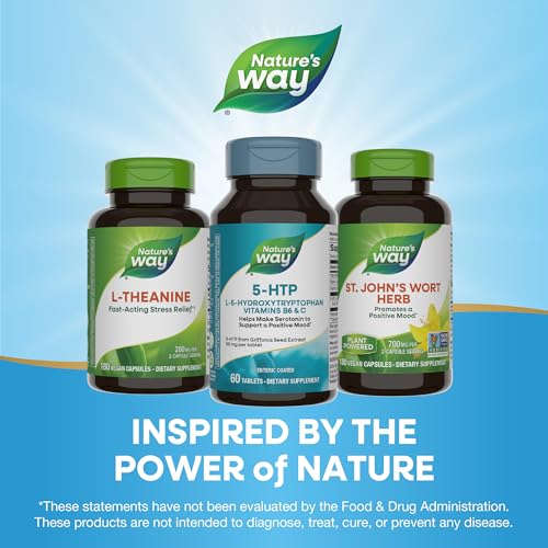 Nature's Way 5-HTP, L-5-Hydroxytryptophan with Vitamin B6 & C, 60 ct - image 7