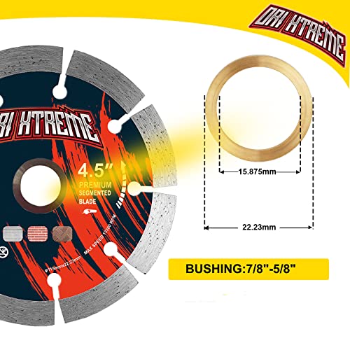 Image of 4.5 Inch Diamond Saw Blade 3Pcs, General Purpose Segmented Blade