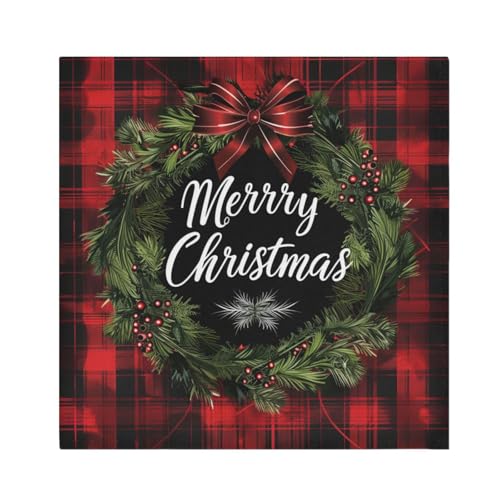 Servilletas de Tela con Diseño Navideño Multicolor Set x6 miniatura 1