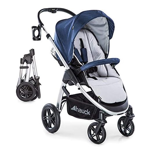 hauck Saturn R Silla de Paseo Todoterreno, Ruedas Giratorias, hasta 25 kg, Carrito Bebe, Altura Regulable, Reversible, Compatible con Capazo