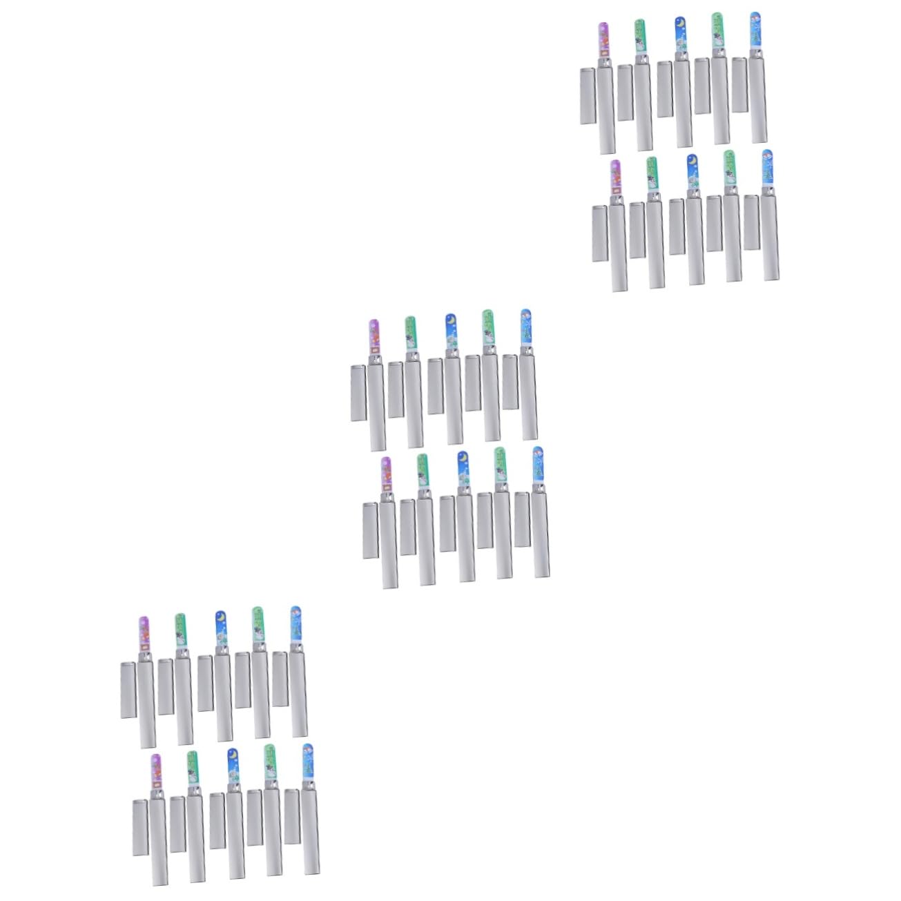 FRCOLOR 30 Piezas archivo de cristal de Navidad christmas limas para uñas limas de uñas portátiles limas uñas lima de uñas pulidor de uñas limas de uñas de vidrio cortaúñas