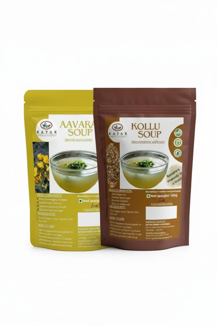 Kayak Sugar Slim Control Combo – Aavarai + Kollu Soup | 2 × 100g Herbal Pack-image-11