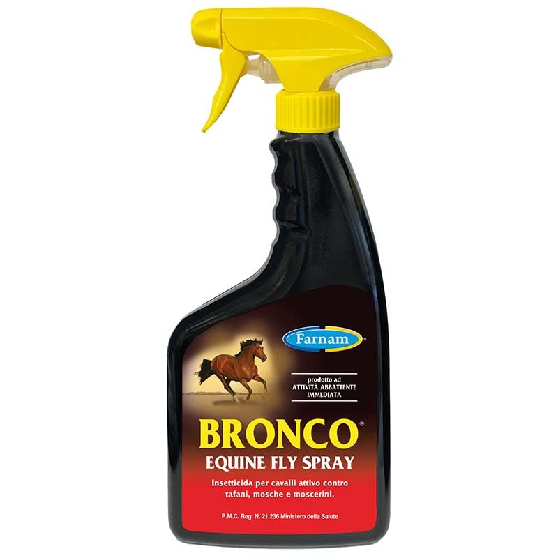 Bronco Equine Spray 600ml Prodotto Spray Insetto Repellente per la Protezione del Cavallo da Fastidiosi Insetti Volanti