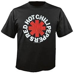 Red Hot Chili Peppers – Distressed Asterisk – Black – T-Shirt - Les Beatles, Paul McCartney, John Lennon, RIngo Starr, George Harrison