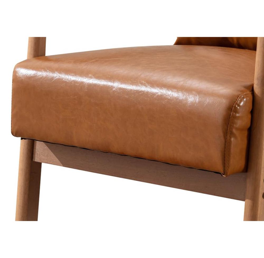 Amazon.com: ANJ Mid Century Modern Accent Chair, PU Leather