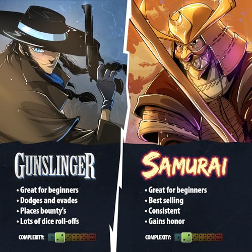 Image of Roxley Games Gunslinger Vs Samurai - dice Throne: Season Two Board Game