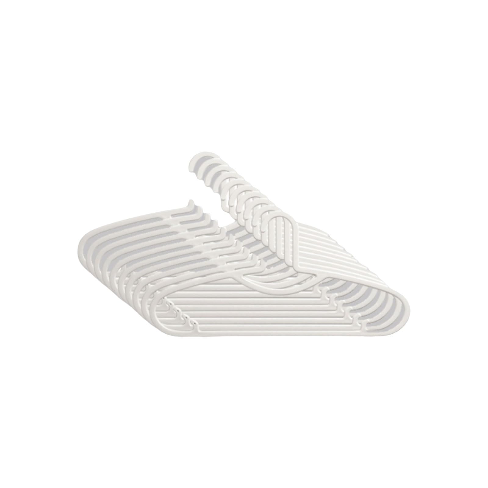 Grucce for abiti in plastica, for la casa e il dormitorio, grucce multifunzionali(Wit,100pcs)