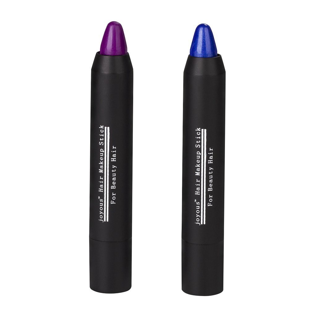 Amazon.com: Professional Hair Chalk Temporary Hair Dye Non-toxic Hair Color  Crayon Cover White Hair Color Patch (2packs-blue-purple) : Beauty &  Personal Care