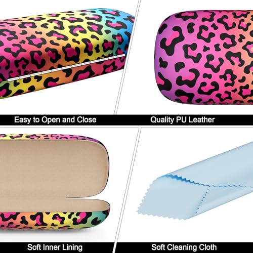 Image of Eyeglasses Case, Hard Shell Protective Case for Glasses, Unisex for Women Men