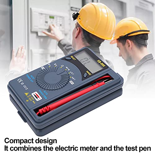 Image of Multimeter, Volt Meter Pocket Digital Display Screen Large Range for Measuring Voltage Resistance Current for Automotive