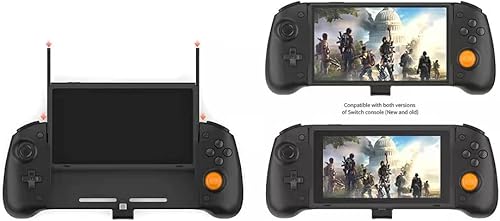 Miniatura 8 de ECHZOVE Agarre de controlador OLED agarre de controlador inalámbrico para interruptor o interruptor OLED con inducción por gravedad de giroscopio de