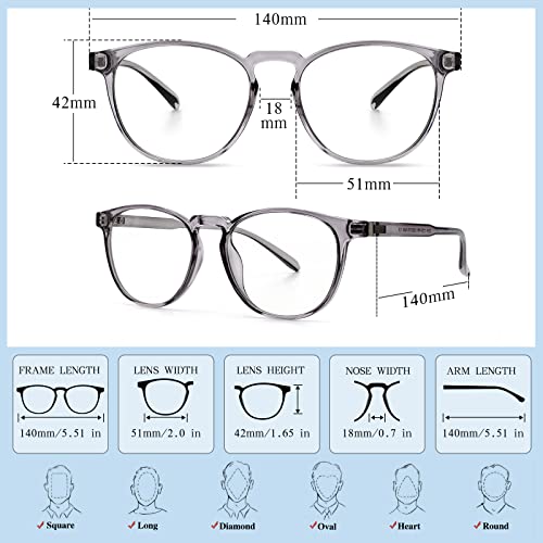 BOSSWIN Blue Light Blocking Glasses for Women/Men - 4-Pack Computer Reading/Gaming/TV/Phone Glasses, Anti-Glare - Image 5