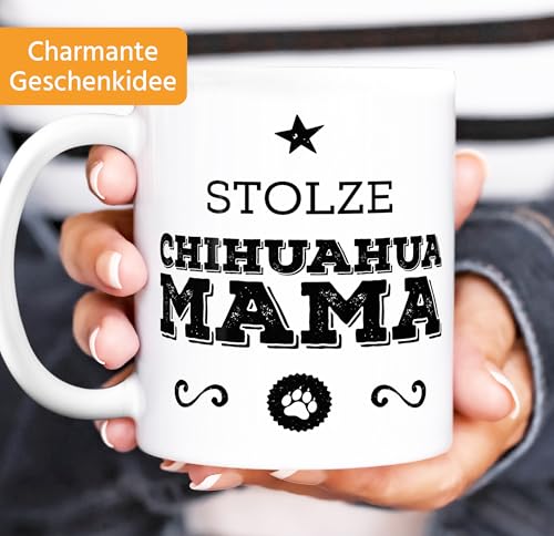 MoonWorks Kaffee-Tasse Stolze (style_variation) Mama (style_variation) Besitzerin Hundebesitzerin Weiss unisize