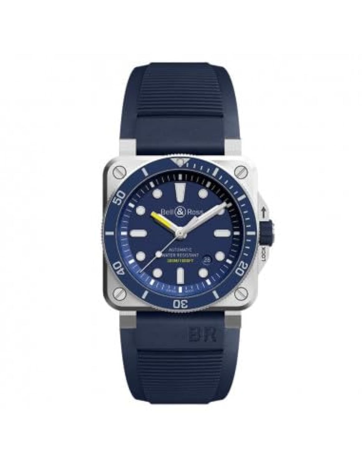 Bell & Ross Men's Analogue Digital Automatic Watch with Strap S7219702, Multicoloured, Strap.
