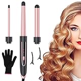 💁‍♀️ 【Revestimiento de cerámica, cuidado del cabello con iones negativos】: la superficie del tubo rizador es rica en revestimiento de nanoplata, cerámica y turmalina. El tubo calentador de cerámica de turmalina genera una poderosa energía de iones negativos, que no daña el cabello, retiene la humedad en el cabello, protege cada cutícula, elimina el encrespamiento y la estática, y ayuda a dar forma a un cabello suave y brillante.