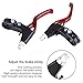 ZJchao Bike Brake Levers, 1 Pair Bike Brake Levers Mountain Universal Aluminum Alloy Bicycle Handle for Road Mountain (Red)