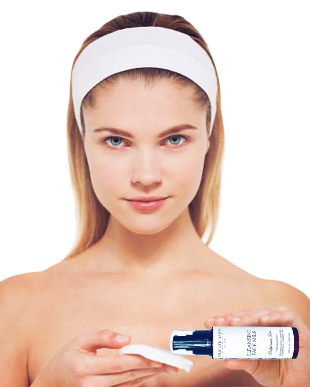 Delicate Daisys Botanical Beauty Cleansing Face Milk-Bulgarian Rose Natural & Organic Waterless Facial Cleanser 3.4 fl oz | Vegan & Cruelty-Free