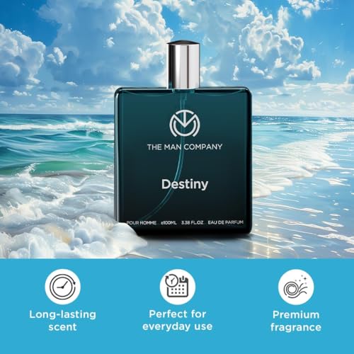 Image of The. Man Company Destiny Perfume for Men - 100ml | Premium Long-Lasting Fragrance | EDP for Men (Eau De Parfum) | Gift for Him