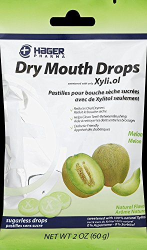 Hager Pharma Dry Mouth Drops - Melon - 2 oz