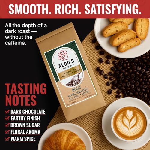 Café orgánico descafeinado en grano Aldo’s Coffee Co. 16 oz miniatura 3