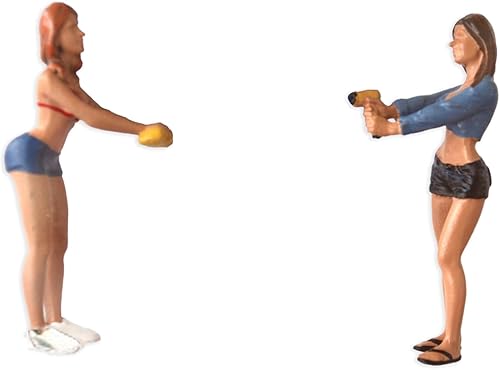 American Diorama Juego de 2 figuras de lavado de autos para niñas de Jessica y Jennifer de 2 piezas para modelos a escala 143 38356