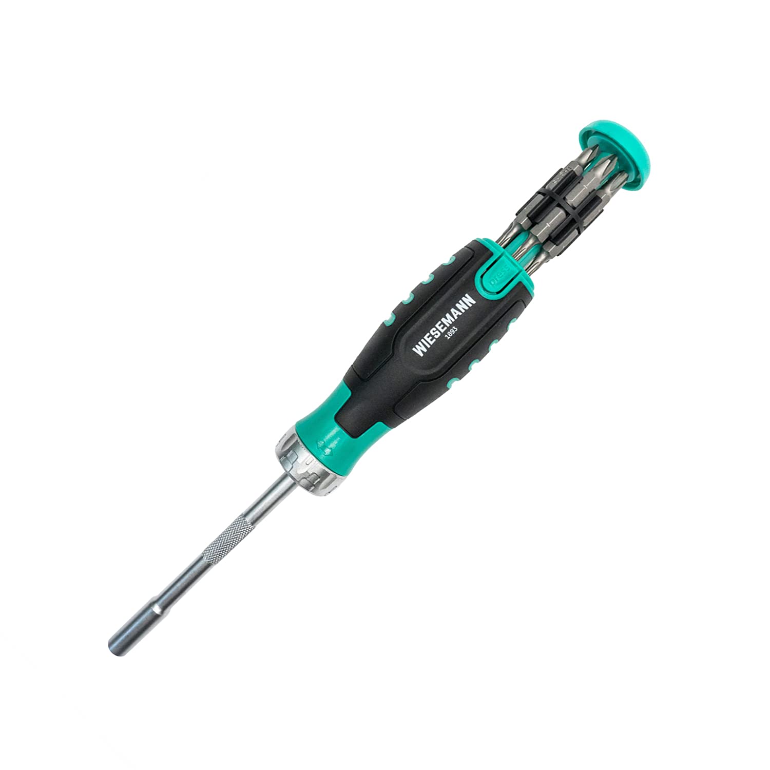 Buy Ratchet Screwdriver with 12 TX, PH, SL and Hexagon bits 320mm in