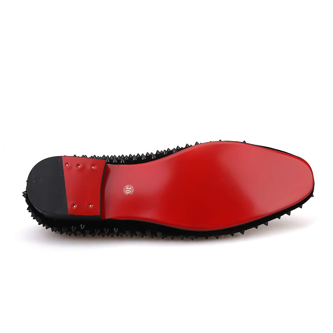 Hi And Hann Men Velvet Shoes With Royal Blue Spike | Desertcart Bahamas