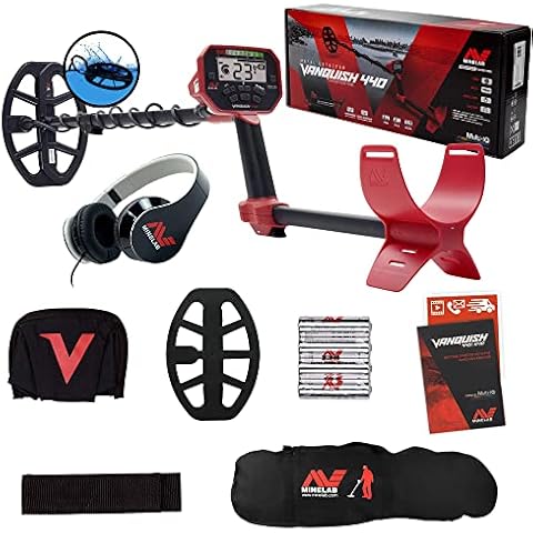 MINELAB Vanquish 440 Metal Detector with 10 x 7 Waterproof DD Coil and Carry Bag Cover