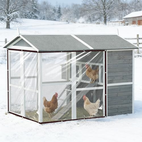 Lona impermeable transparente de 2x5m con ojales para exterior 6