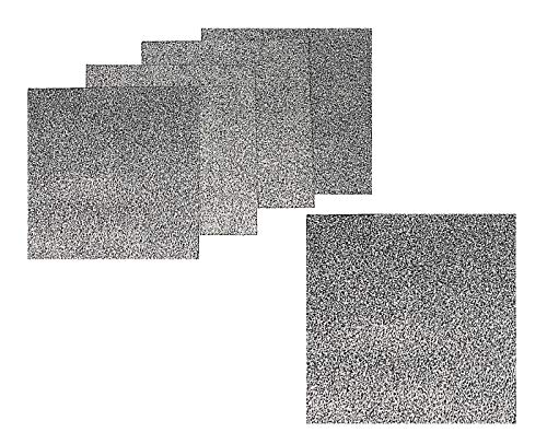 Newtex 5-PACK Zetex 8 inches x 8 inches Heat Shield Plumber's Pads with Adhesive Back, Welding Soldering Torch Flame Protector, High Temp Heat Resistant Expandable Graphite Fiberglass Mat, Made in USA