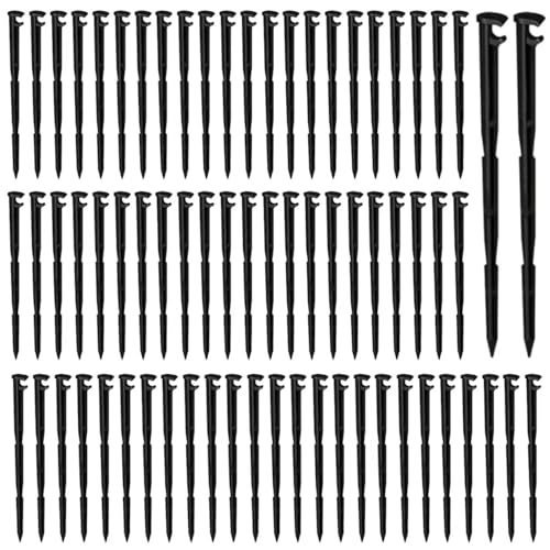 Balter-D 200 Pack Irrigation Drip Support Stakes 1/4 Inch Tubing Hose Holder