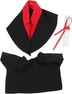 Didiseaon Conjunto De Vestido De Formatura Para Urso Brinquedo De Pelúcia Bonito Roupa De Urso De Formatura Para Bichos De Pelúcia Vestido Para Fantasia De Urso Roupas De Bicho De Pelúcia