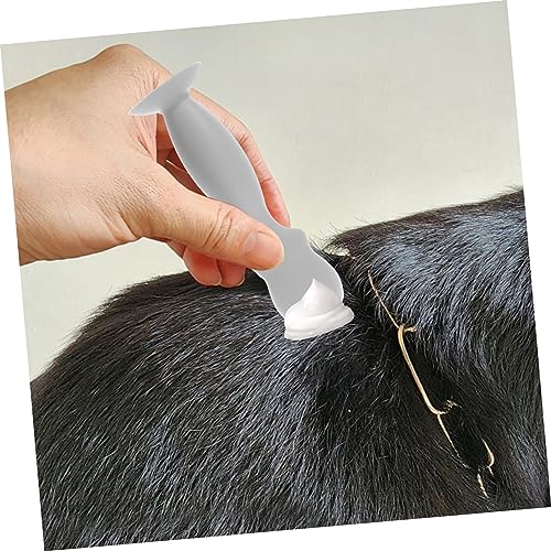 FONDOTIN Silikon Applikator Für Hunde Tränenflecken Und Faltencreme Mit Saugnapf Flexibler Spatel Zur Hautpflege Kompakt Für Unterwegs Tierpflege Zubehör