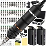 Tattoo Machine Kit Complete - Narkysus Tattoo Kit RCA Tattoo Machine Pen Tattoo Gun Kit with 2Pcs Battery 40Pcs Mixed Tattoo Needles Tattoo Kits Tattoo Supplies