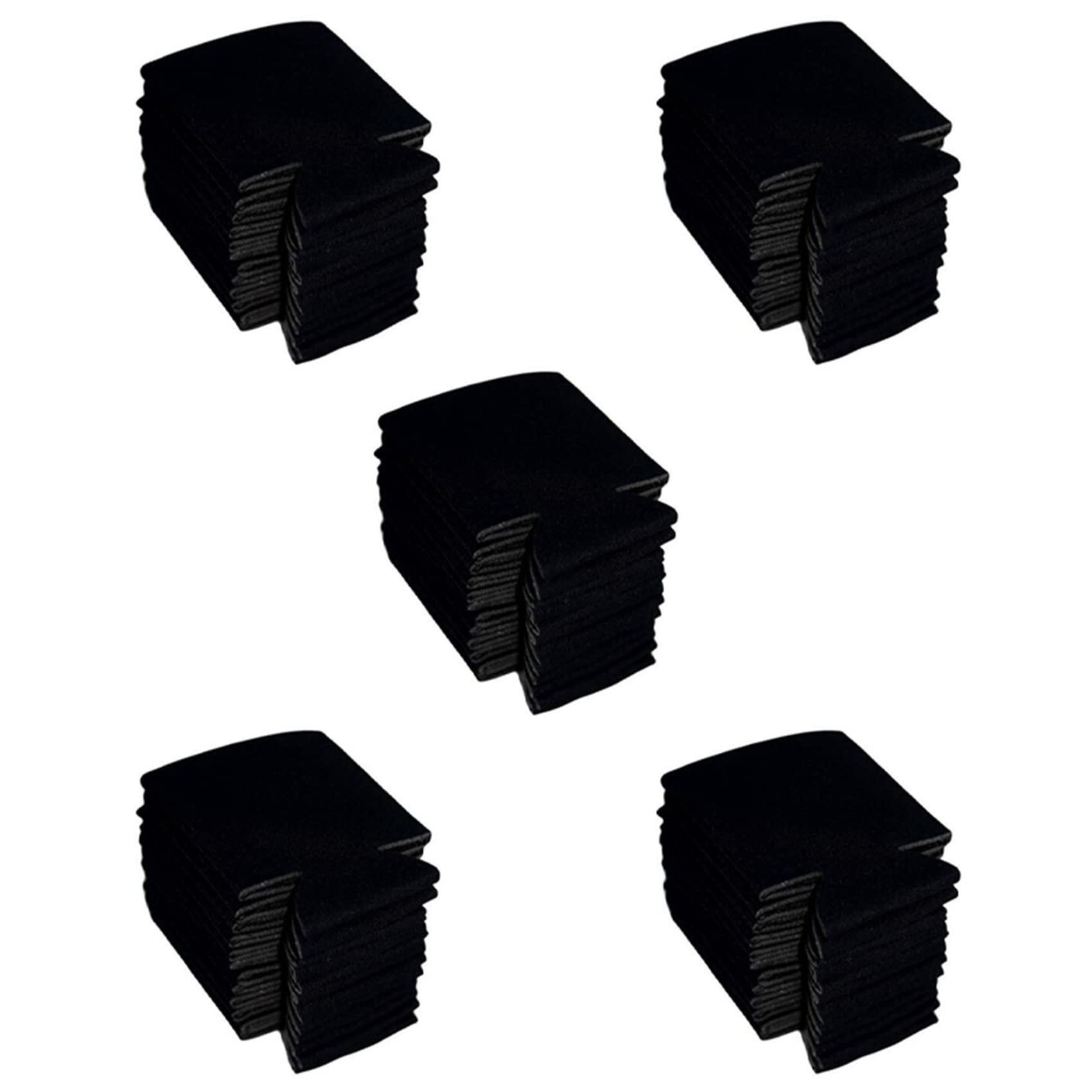 Hndhbfgrt 50PCS Neoprene Beer Can Cooler Drink Cup Bottle Sleeve Insulator Wrap Cover New Black