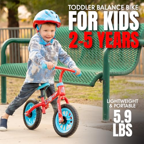Image of Madd Gear Balance Bike for Toddlers - 18 Month to 4 Years - No Pedal Lightweight Training Bicycles - Adjustable Seat & Maintenance Free 10 Inch Airless Tires - Great Birthday Gift