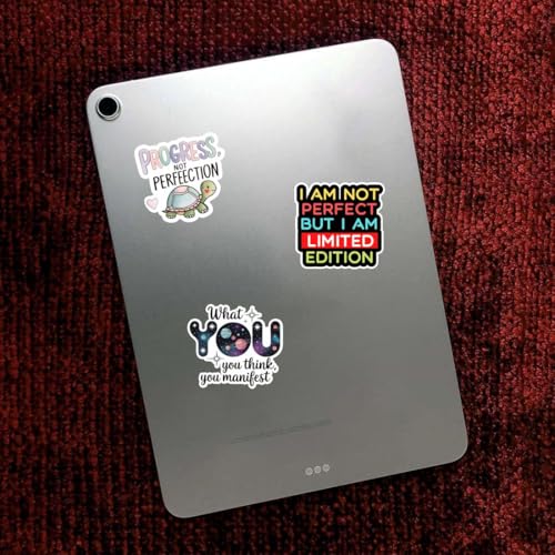 Image of Zesta Aesthetic Stickers for Laptop /Waterproof Anime Decal for Books /Vinyl Sticker for Fridge /Easy to Use Korean Car Sticker Kawaii Cute Stickers (Hustle)
