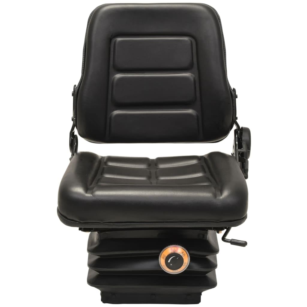 vidaXL Siège de Tracteur et Chariot Elévateur Dossier Réglable Rembourré 150 mm 48x48x68 cm