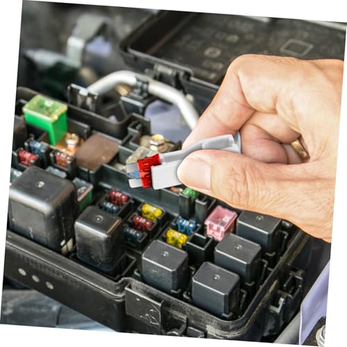 Garneck 1 Set Automotive Fuse Kit con extractor de fusibles y tester para autos, camiones, RVs y barcos con estuche portátil para organización fácil miniatura 7
