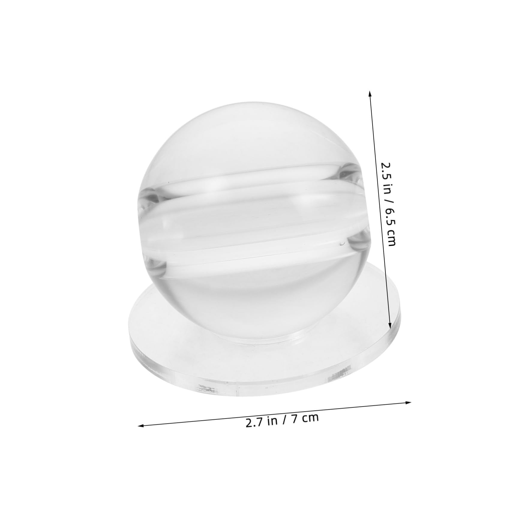 BESPORTBLE Transparent Billiards Training Ball for Stroke Correction Portable Snooker Technique Trainer Tool for Professional Players Comprehensive Practice with Visual Feedback