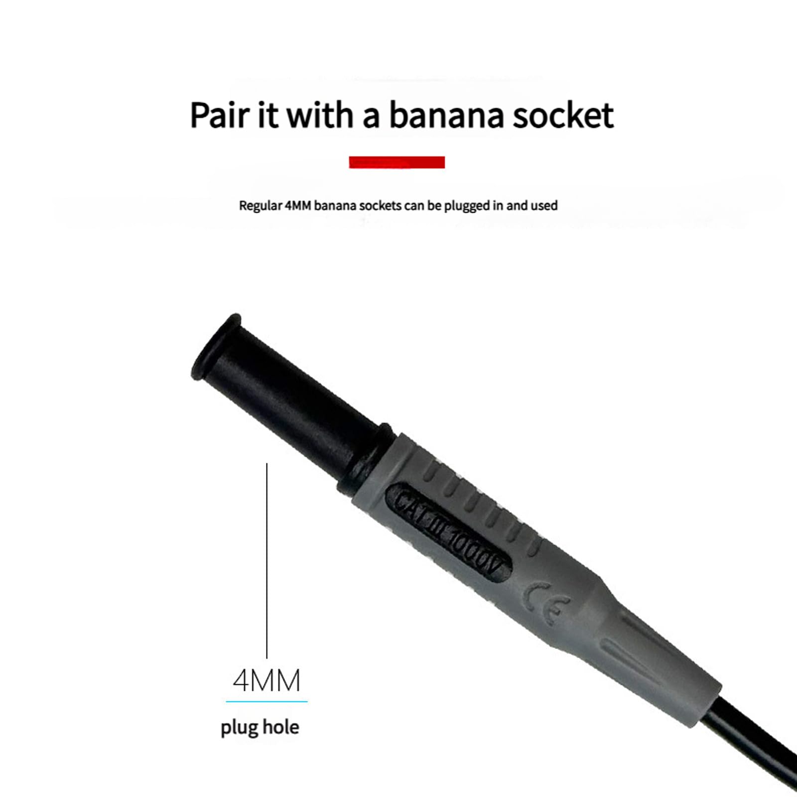 Cavo di prova per elettricisti 1000 V 10 AMP 4 mm Banana Plug Line Tester Cavo Cavo