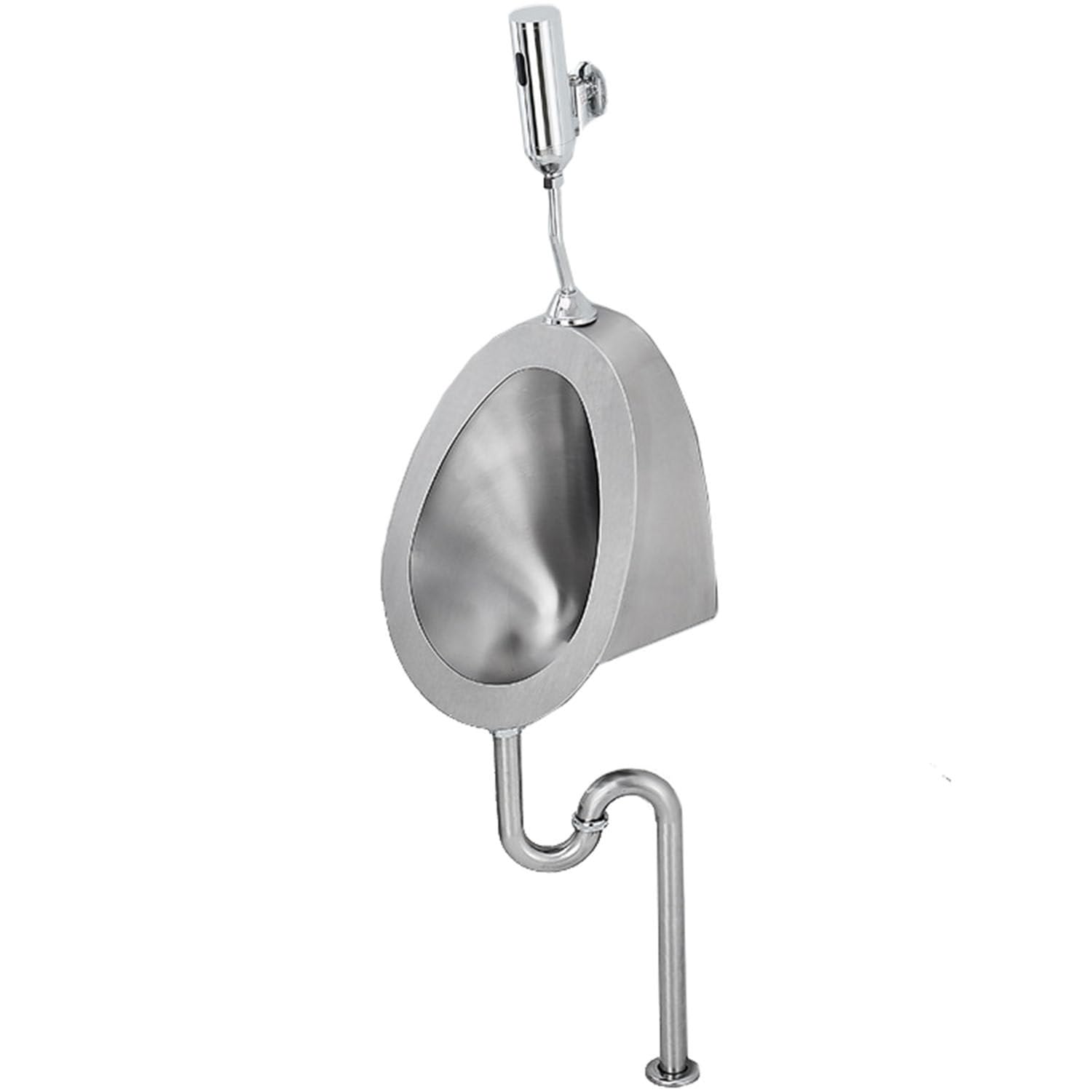 Urinario con Sensor automático, de Pared, para baño Masculino, Sistema de Descarga Comercial de Acero Inoxidable.