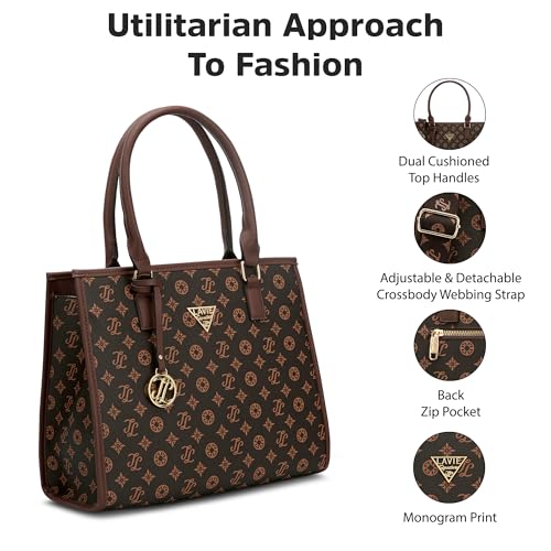 Image of Lavie Signature Women's Benton Tote Bag for Women | Tote Handbag for Work | Ladies purse | Stylish Shoulder Bag | Gift for Women