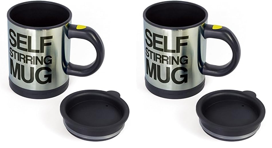 Self Stirring Mug by Unknown (Pack of 2)